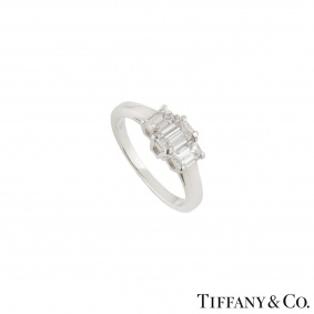 Tiffany & Co. Platinum Diamond Trilogy Ring